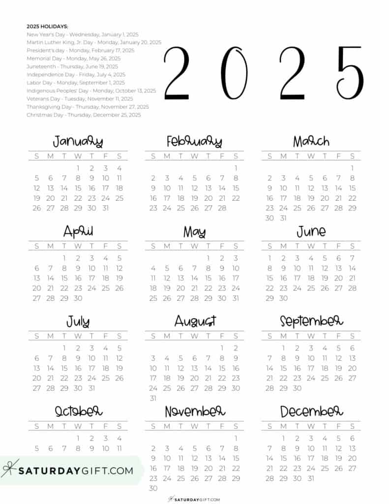 Annual Calendar Printable Free Printable Calendar