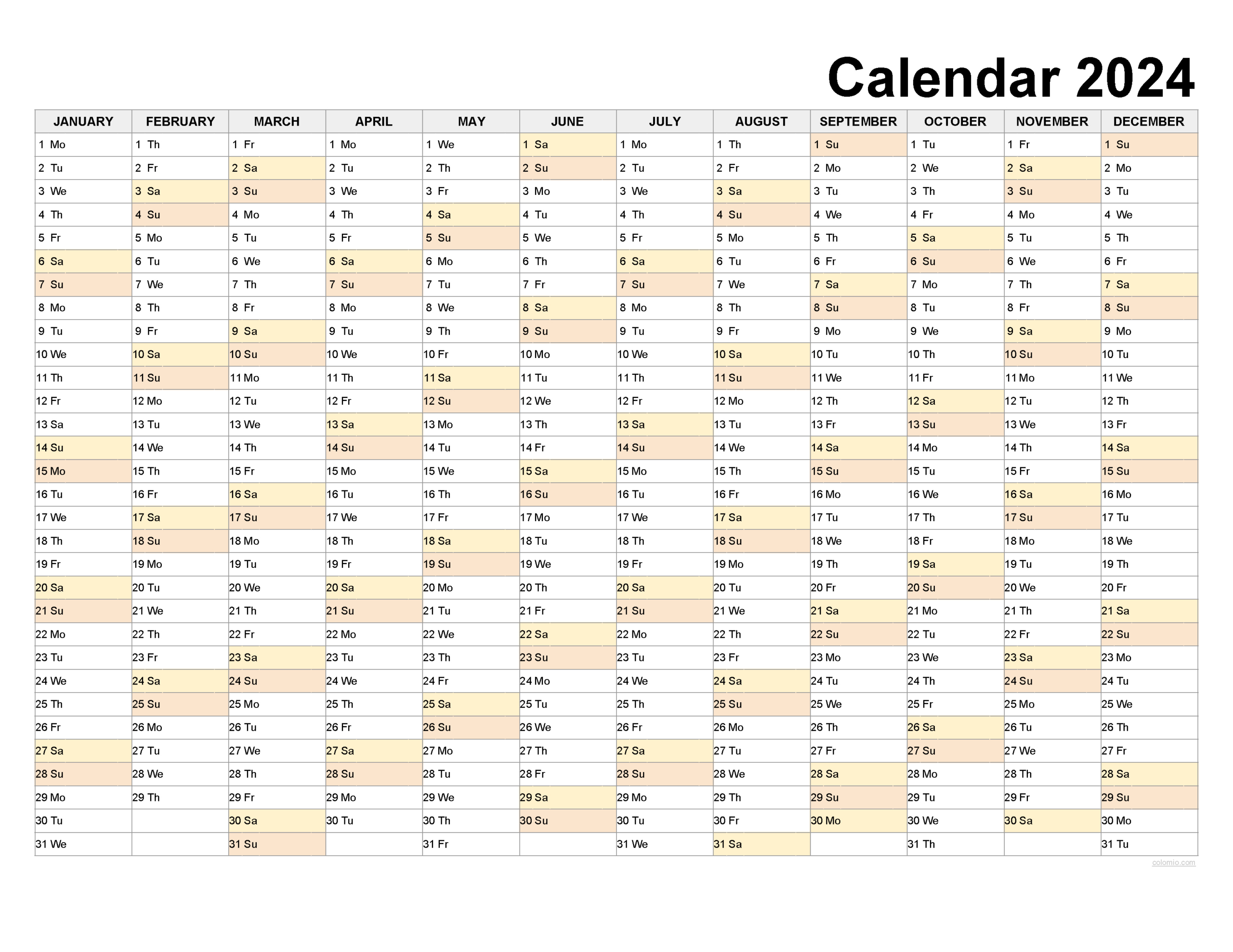 2023 &amp;amp; 2024 Calendar, Monthly Calendars, With Calendar Maker | Editable And Printable Calendar 2024