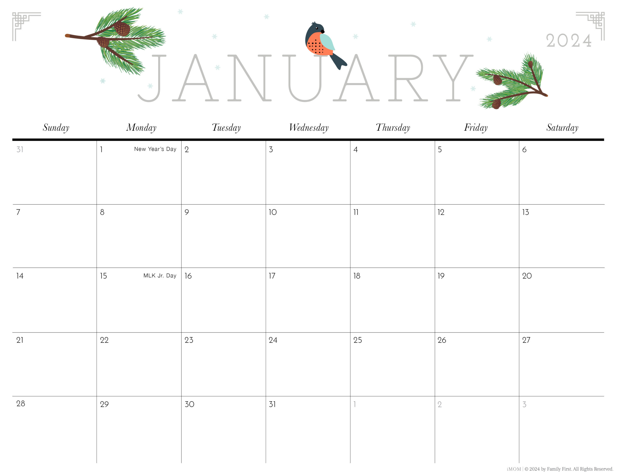 2023-2024 Cute Printable Calendars For Moms - Imom | Printable Calendar 2024 Imom