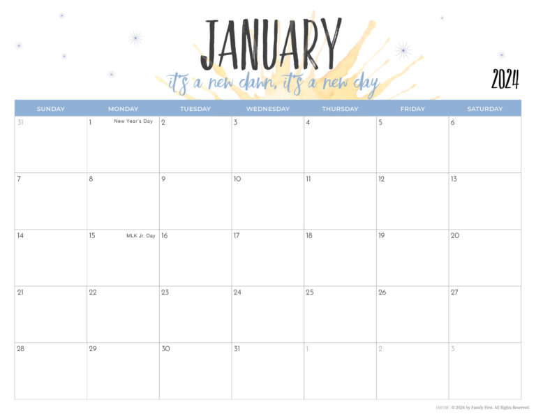 2023-2024 Printable Calendars For Moms - Imom | Printable Calendar 2024 Imom