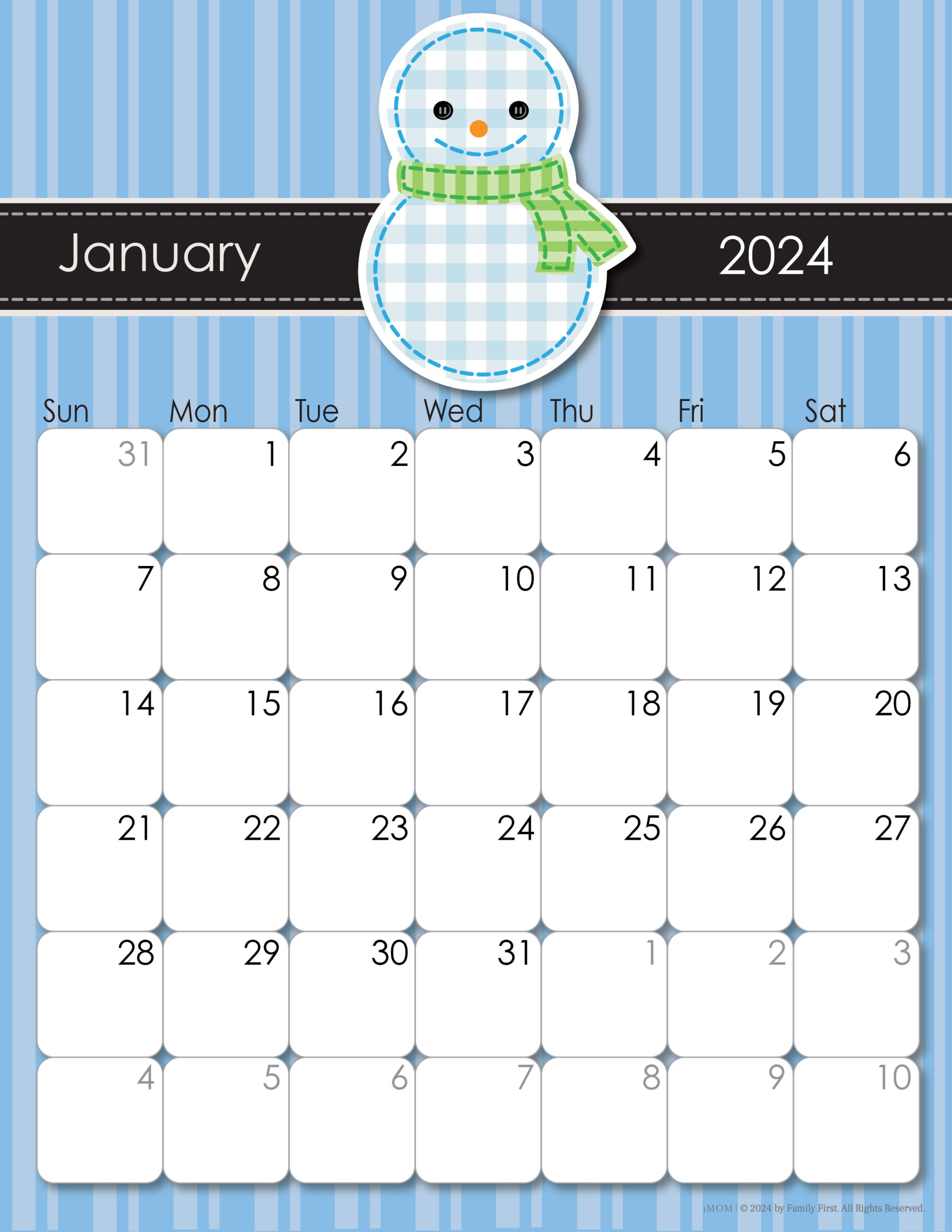 2023-2024 Whimsical Printable Calendars For Moms - Imom | 2024 Printable Calendar Imom