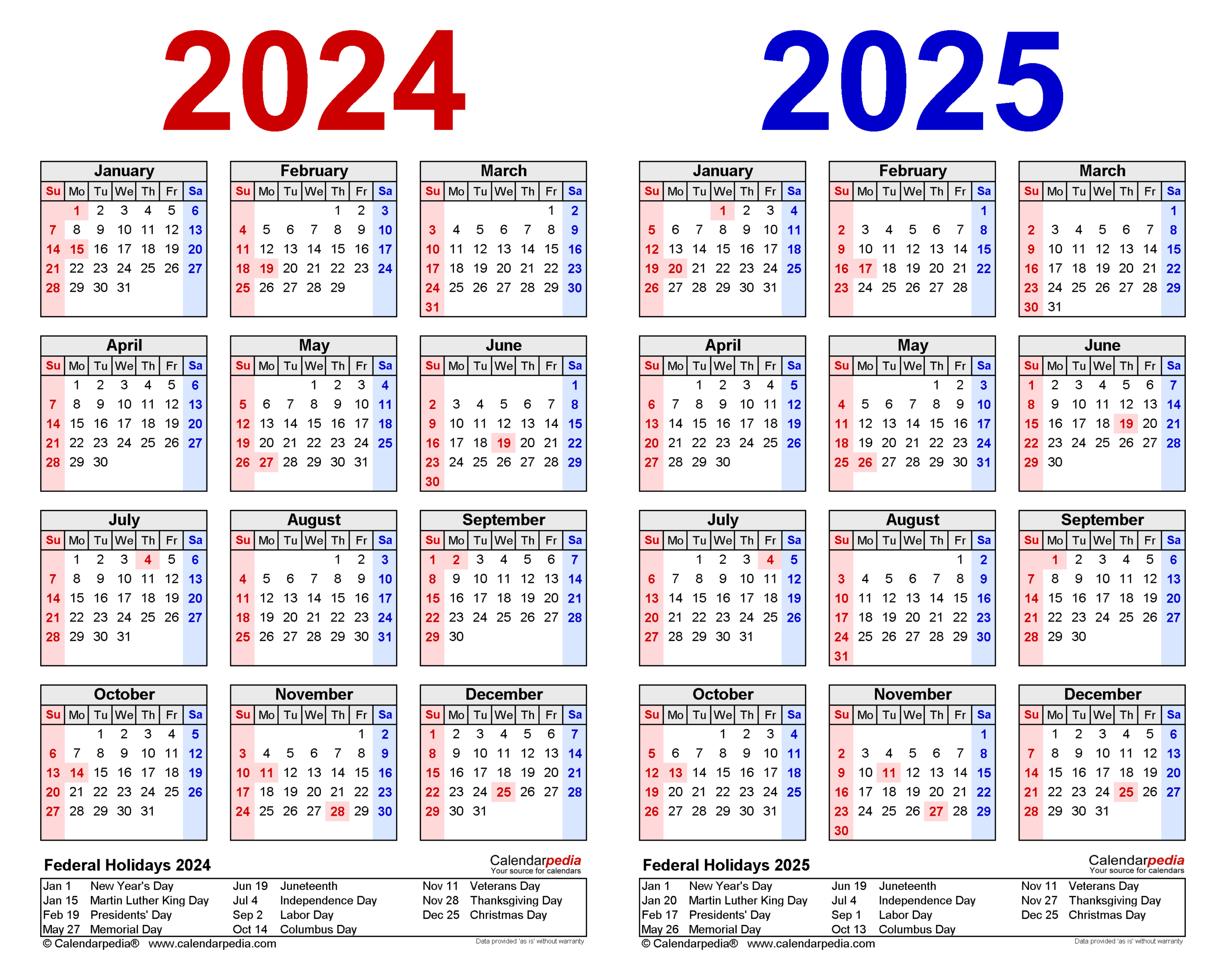 2024-2025 Two Year Calendar - Free Printable Pdf Templates | 2024 Calendar 2025 Printable Free Download