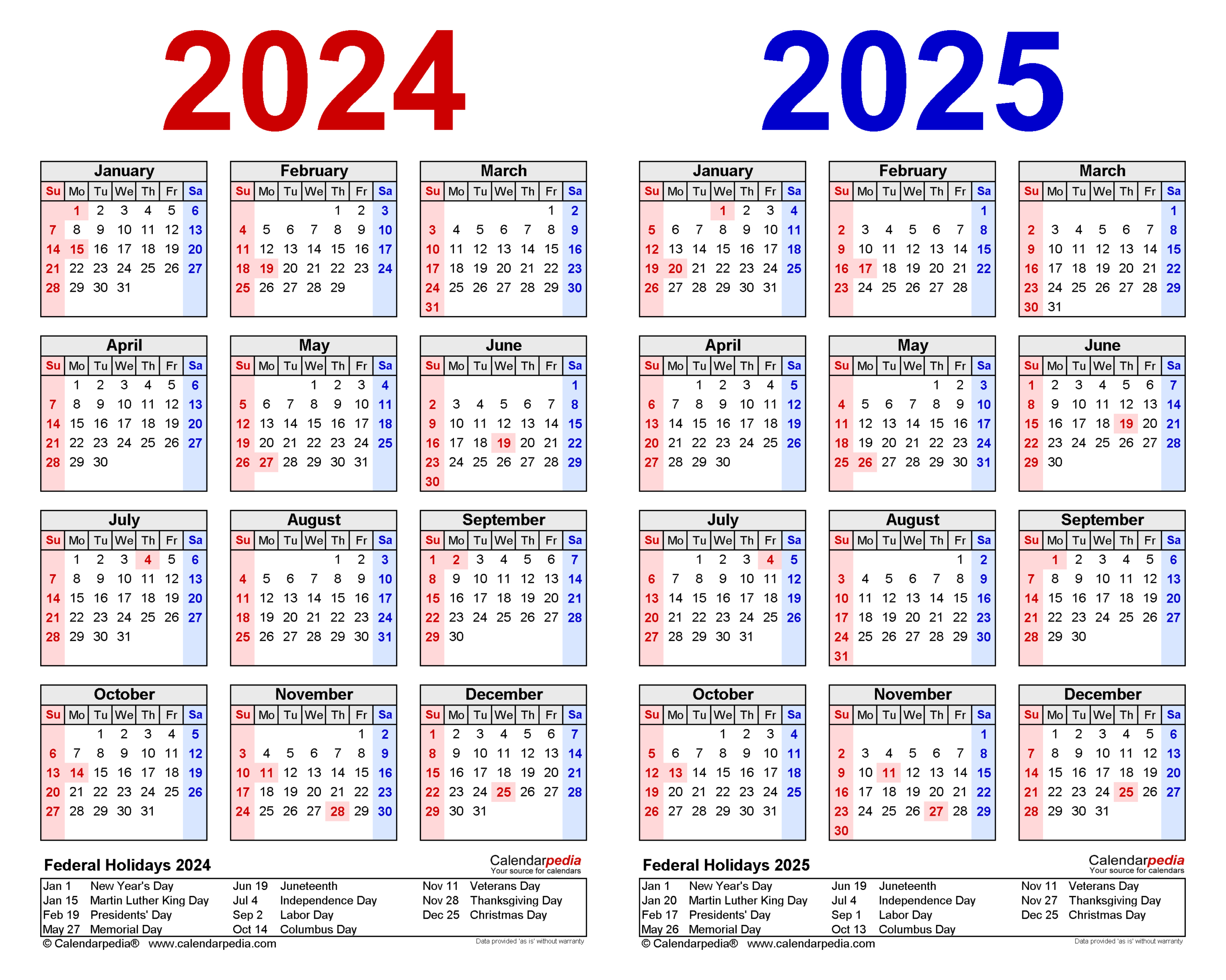 2024-2025 Two Year Calendar - Free Printable Pdf Templates | Free Printable Calendar 2024 And 2025
