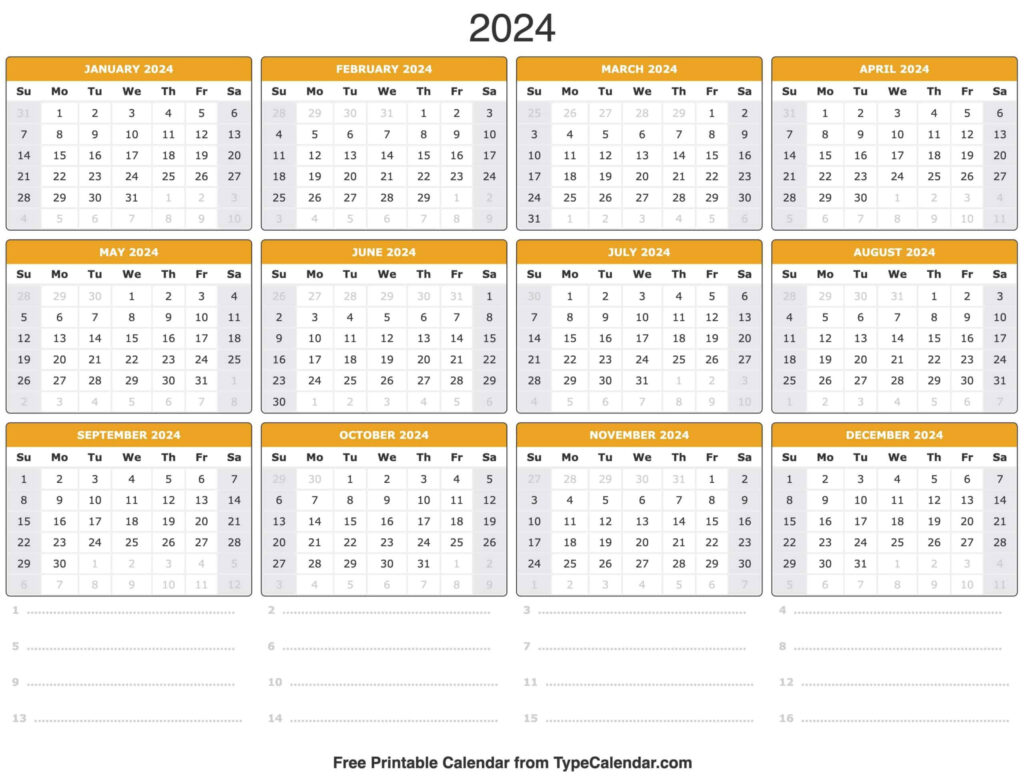 Printable 2024 Calendars Without Installing Printable Calendar 2024