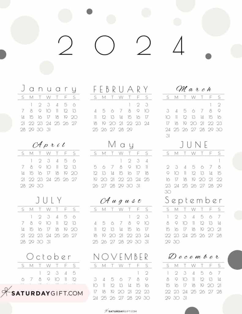 What Calendar Can I Reuse For 2024? Printable Calendar 2024