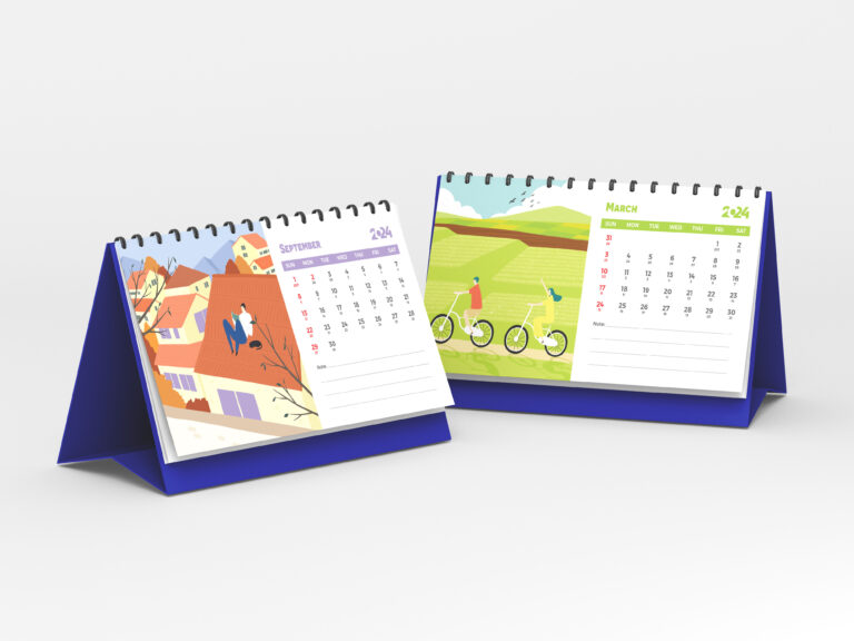 2024 Printable Desk Calendar Templateant Dang On Dribbble | Desk Calendar 2024 Printable