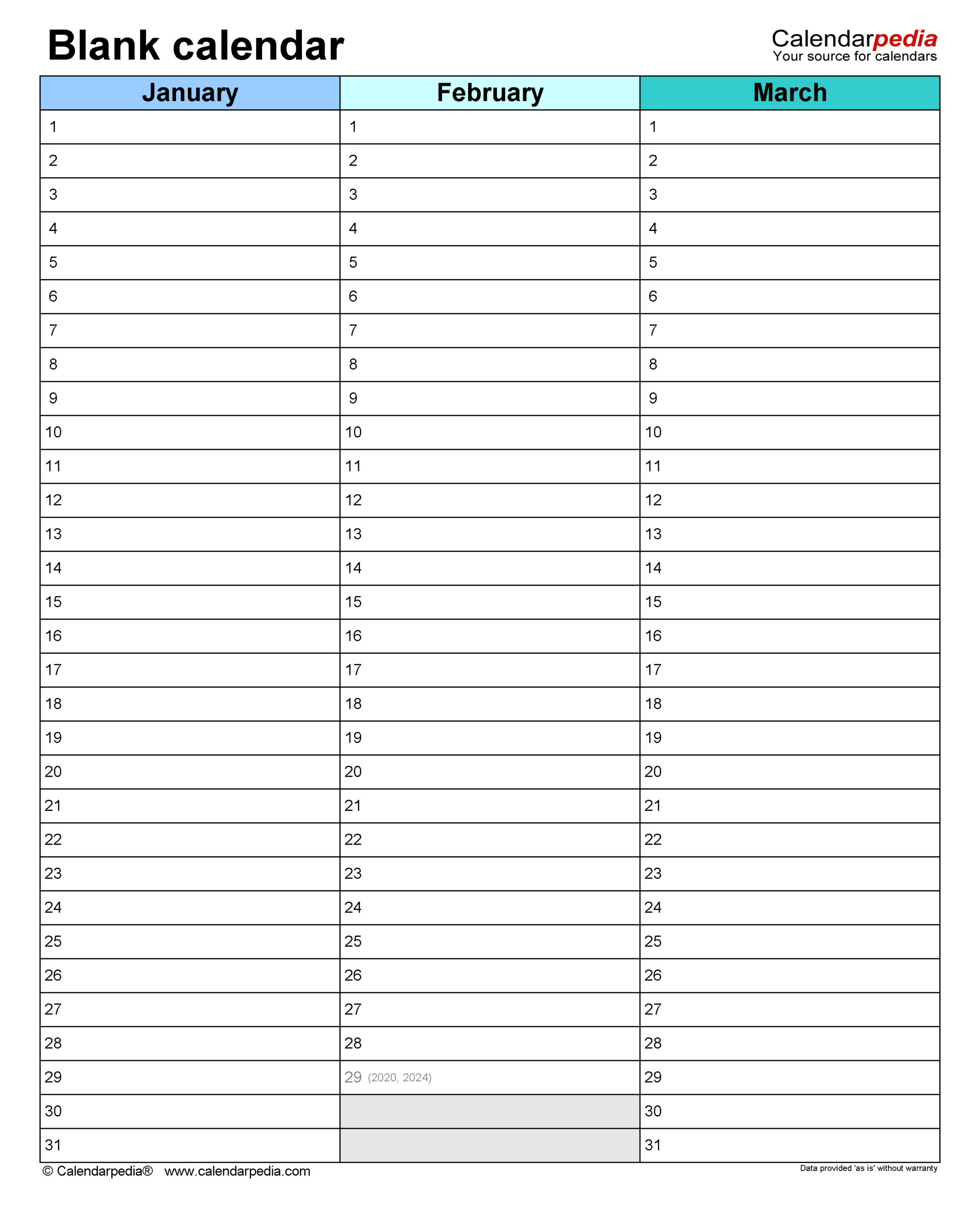 Blank Calendars - Free Printable Microsoft Word Templates | Is There A Printable Calendar In Word?