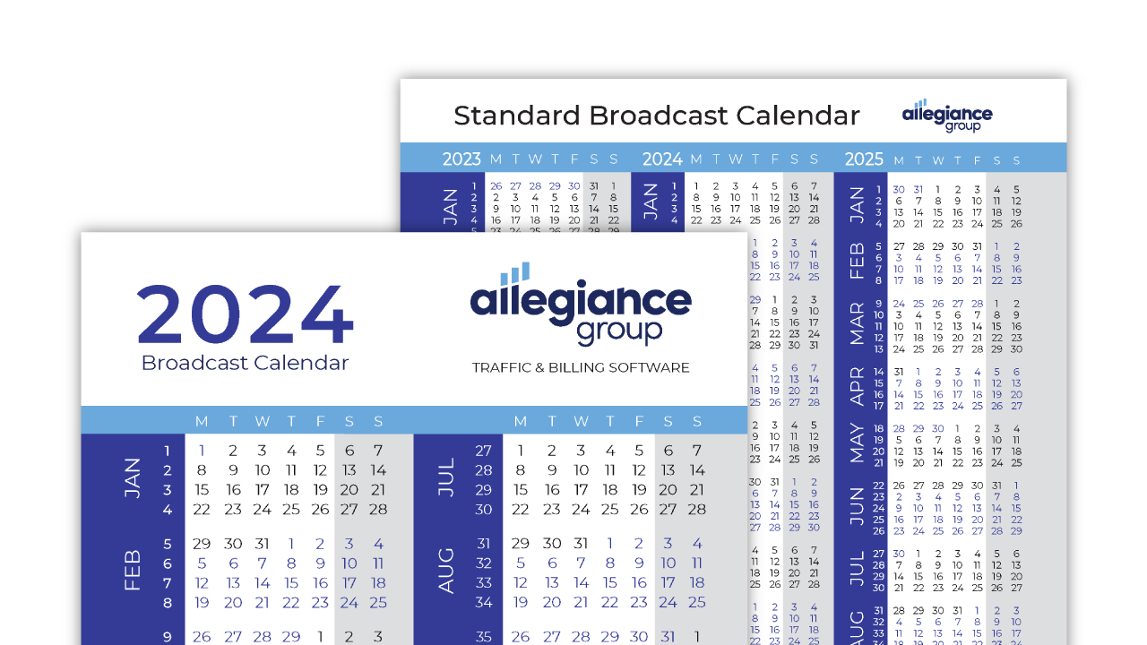 Broadcast Calendar 2024 - Allegiance Group | | Broadcast Calendar 2024 Printable