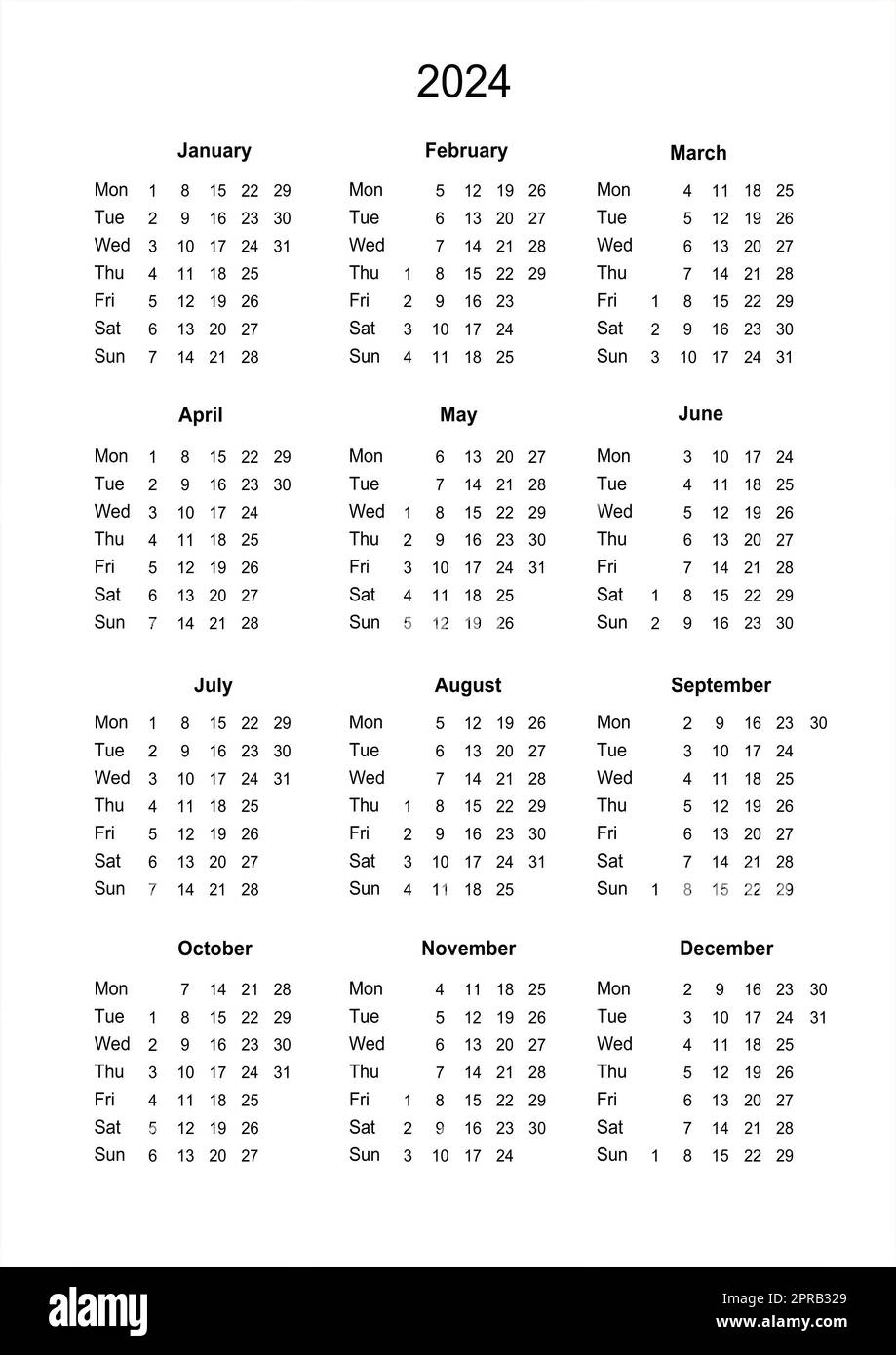 Calendar 2024 Hi-Res Stock Photography And Images - Alamy | Calendar 2024 Printable Time And Date