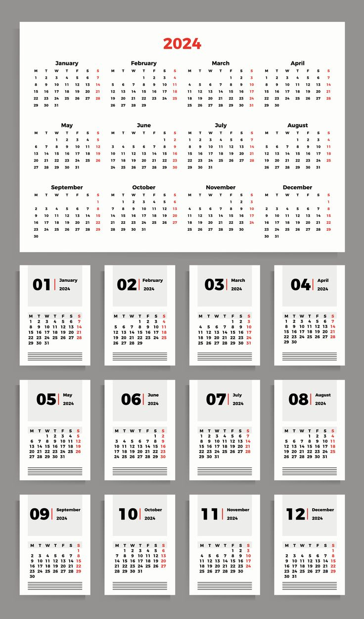 Calendar For 2024 In 2023 | 2024 Year Calendar A4