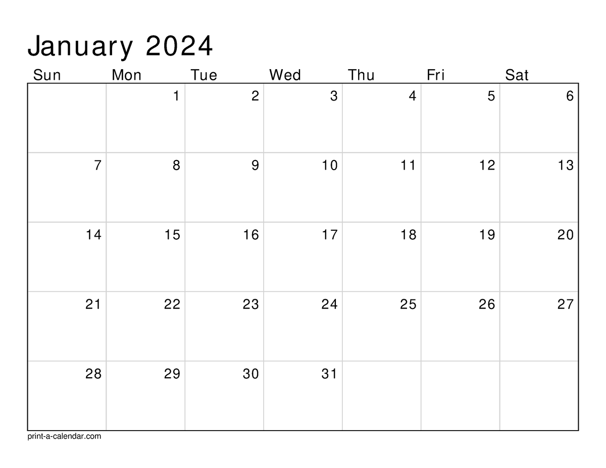 Calendar - Sun Mon Tue Wed Thu Fri Sat January - February - Sun | Printable Calendar 2024 Sabah