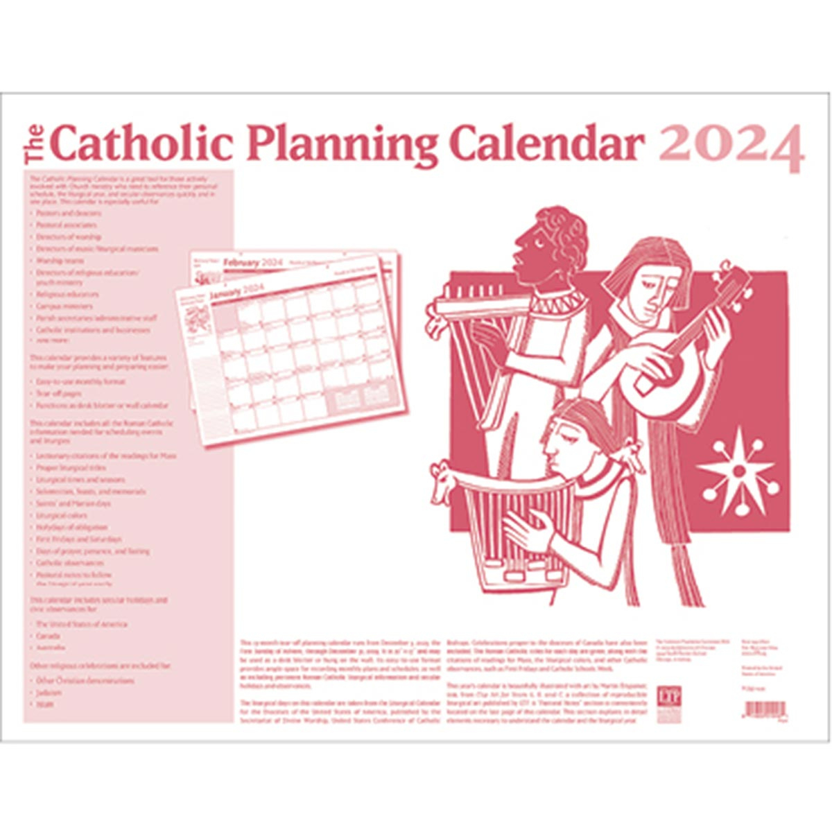 Catholic Planning Calendar 2024 - Catholic Purchasing Services | Printable Catholic Calendar 2024