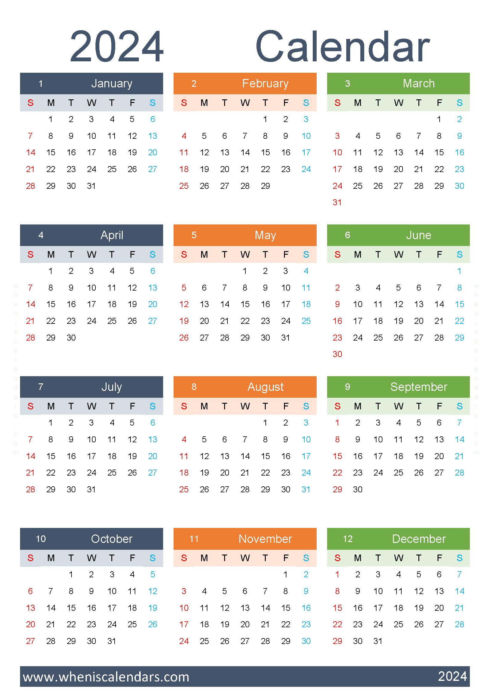 Download 2024 Daily Planner Pdf A4 O24Y309 | A4 Calendar 2024 Printable Free Download