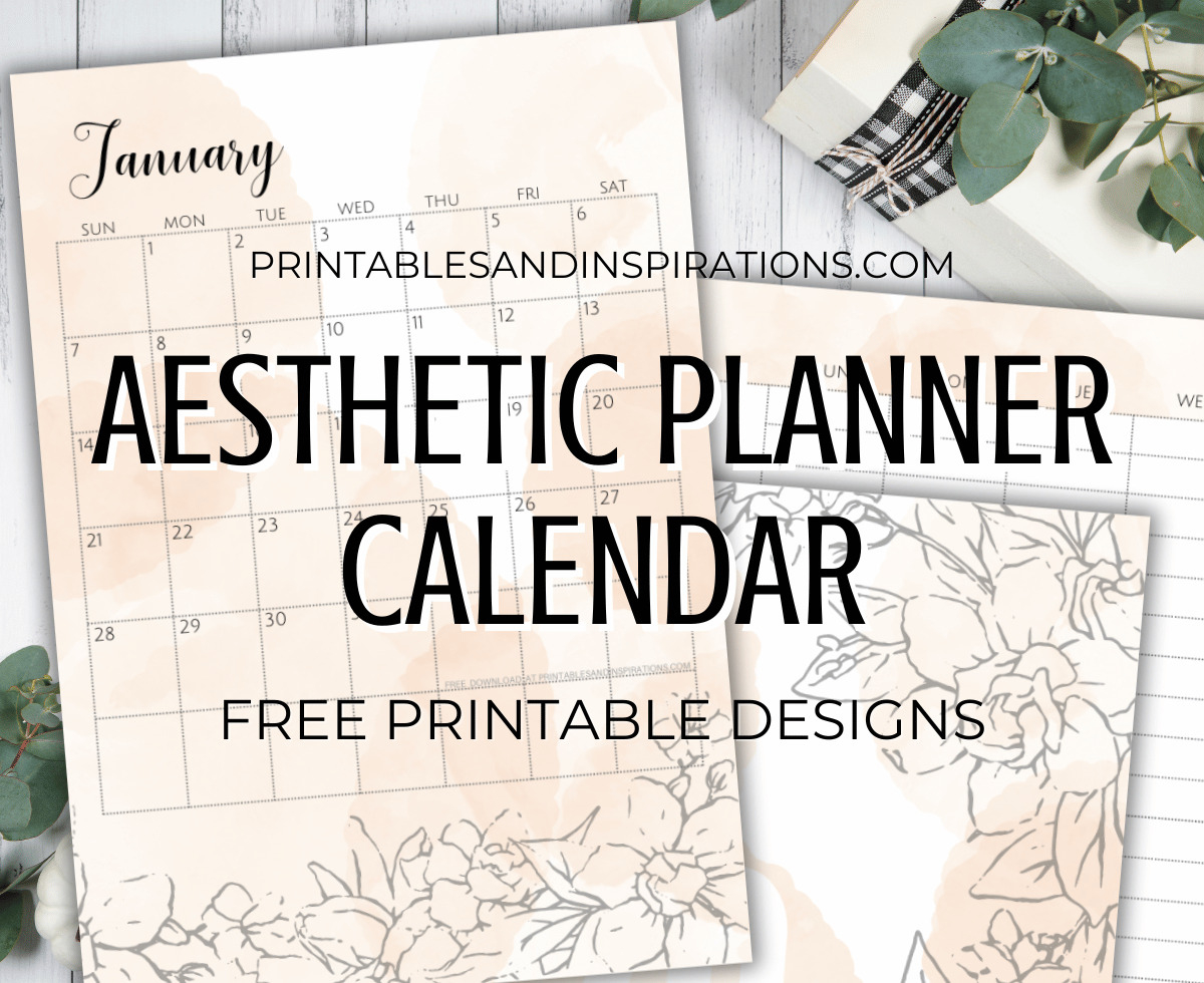 Free Aesthetic 2024 Calendar Planner Printable Pdf - Printables | Printable Calendar 2024 Aesthetic
