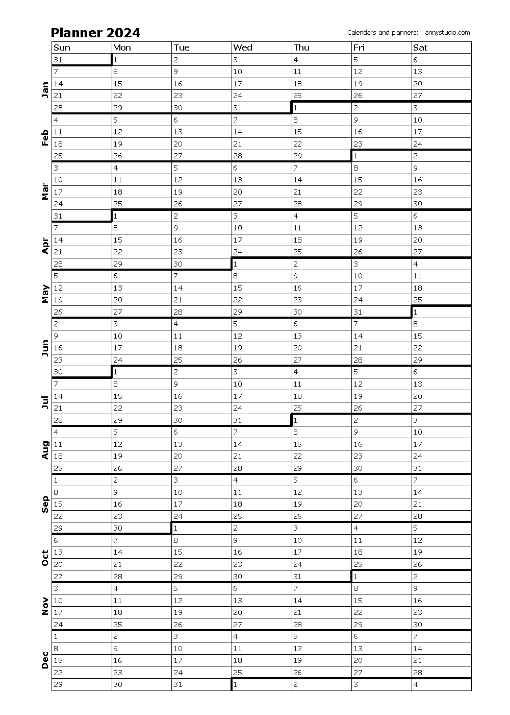 Free Printable Calendars And Planners 2024, 2025 And 2026 | Free Printable Calendar 2024 Nz