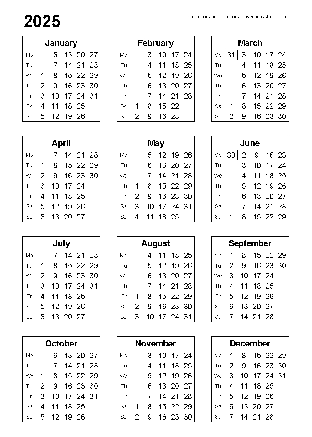 Free Printable Calendars And Planners 2024, 2025 And 2026 | Printable Calendar 2024 Calendar Labs