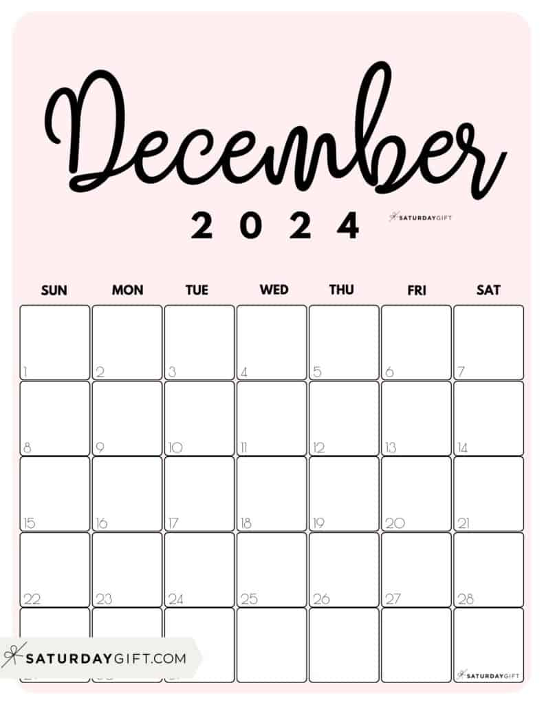 Free Printable Monthly Calendars 2024 In Cute &Amp;Amp;Amp; Aesthetic Pastel | 2024 Calendars By Month