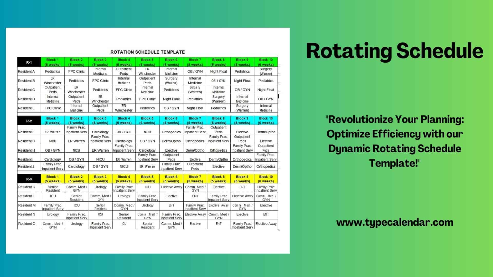 Free Printable Rotating Schedule Templates [Optimize Workforce | 2024 Rotating Day Off Calendar Printable
