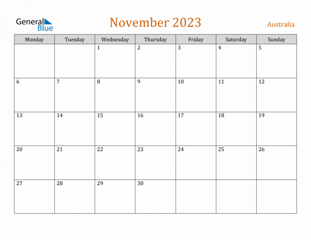 General Blue Calendar November 2023 In 2023 | November Calendar | General Blue Printable Calendar 2024