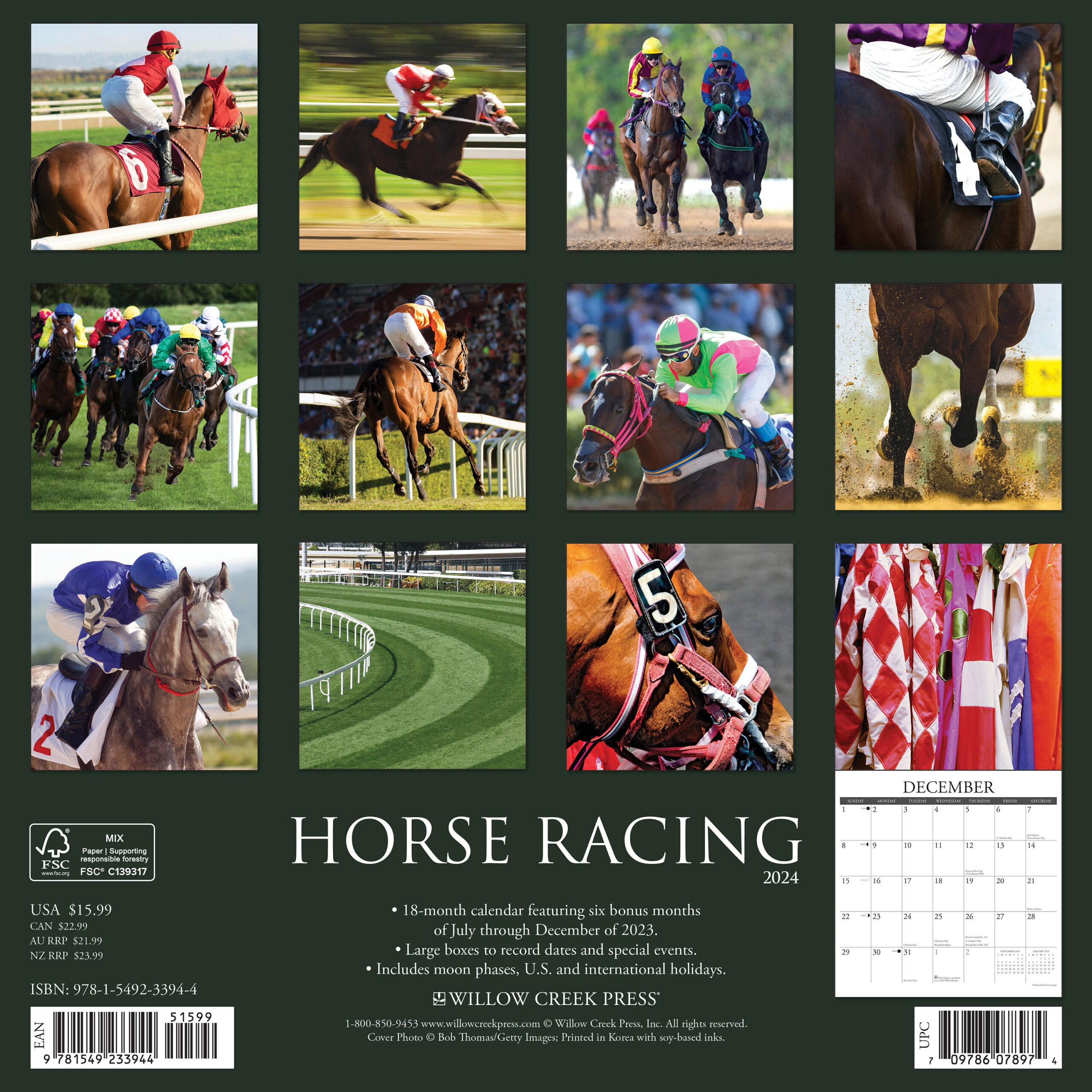 Horse Racing 2024 12 X 12 Wall Calendar - Etsy | Horse Racing Calendar 2024 Printable