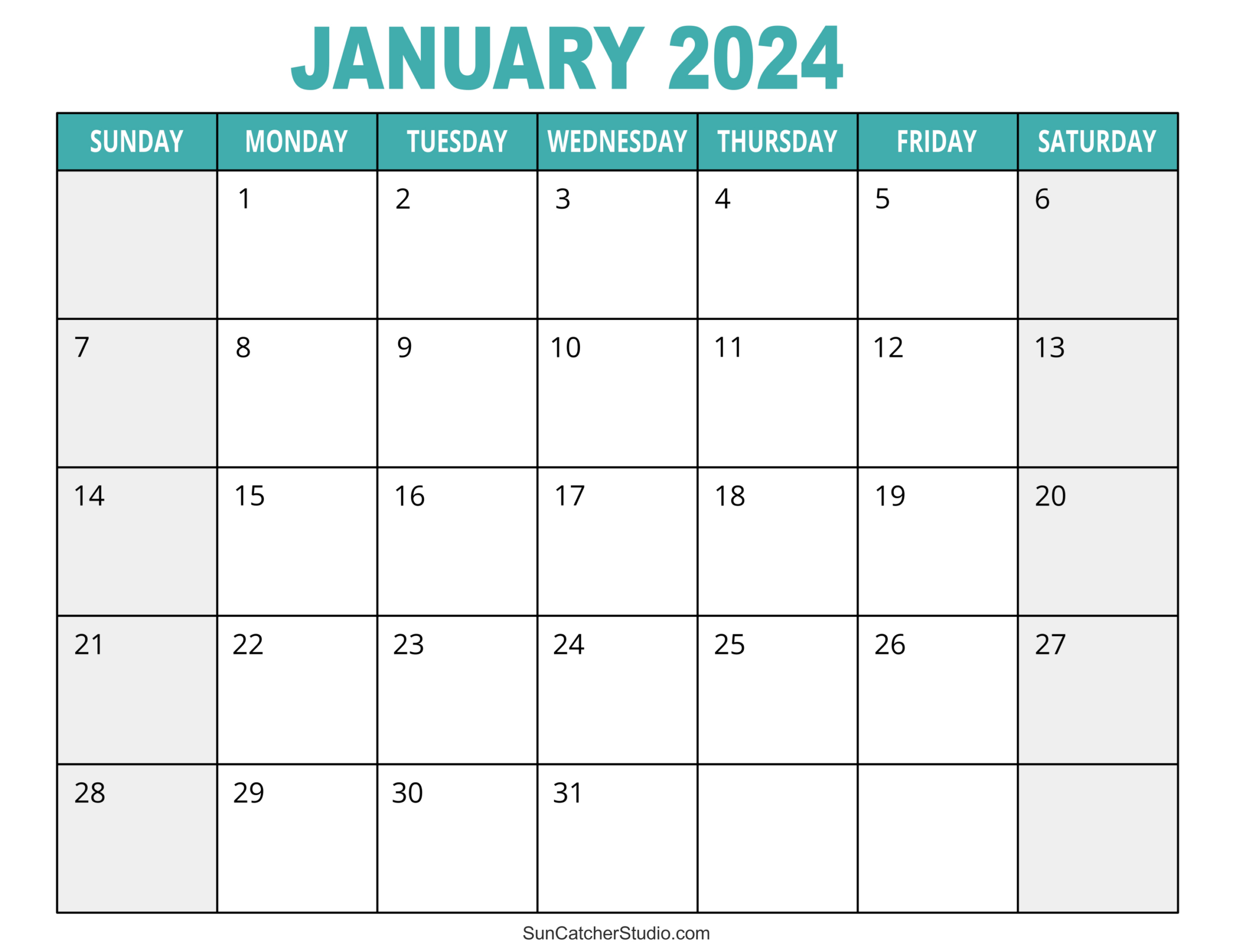January 2024 Calendar (Free Printable) – Diy Projects, Patterns | January 2024 Calendar Printable Free Editable