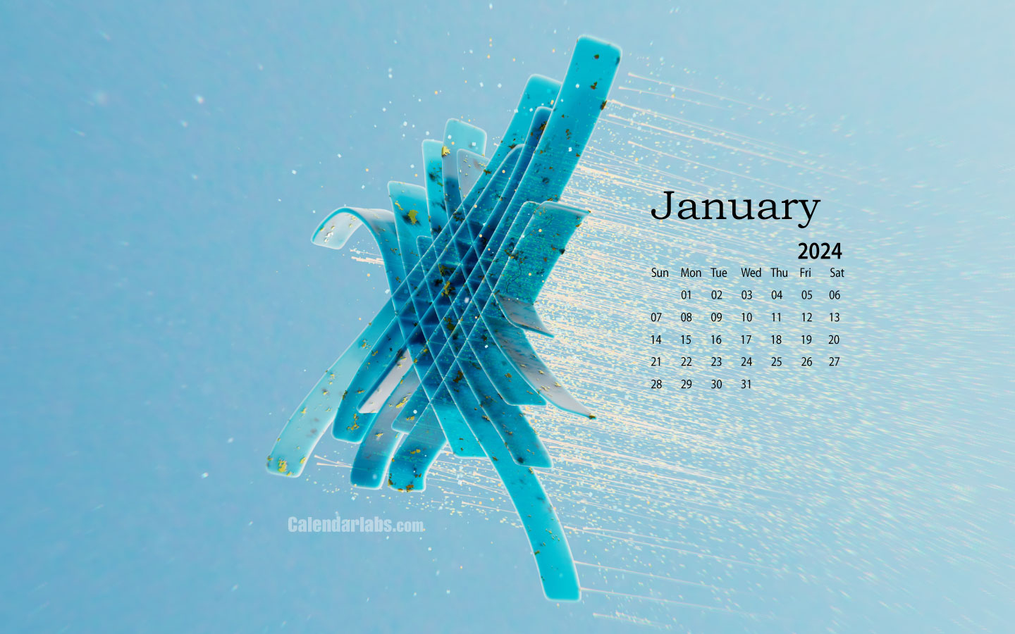 January 2024 Desktop Wallpaper Calendar - Calendarlabs | Free Printable Calendar 2024 Calendarlabs