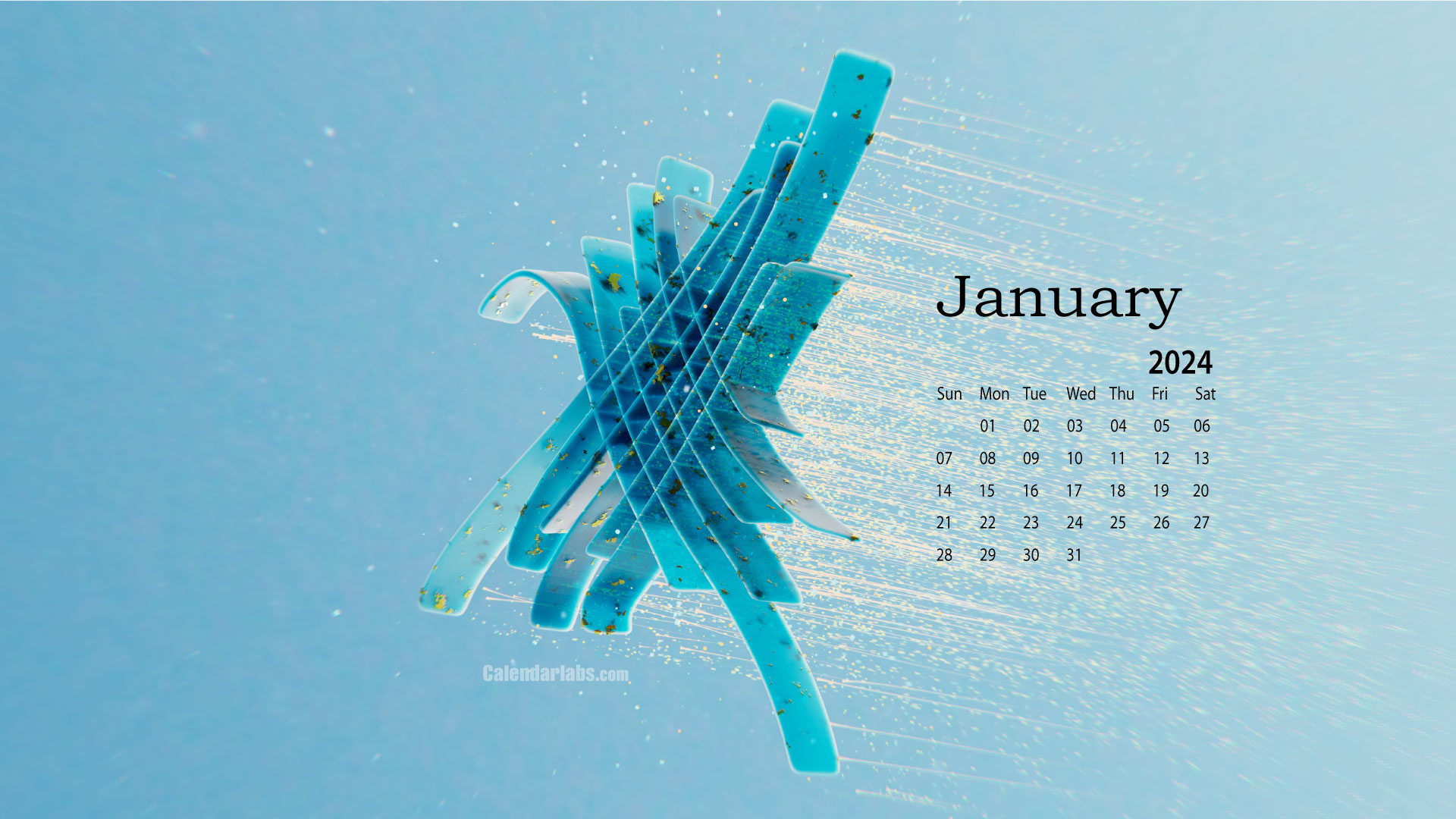 January 2024 Desktop Wallpaper Calendar - Calendarlabs | Printable Calendar 2024 Calendarlabs