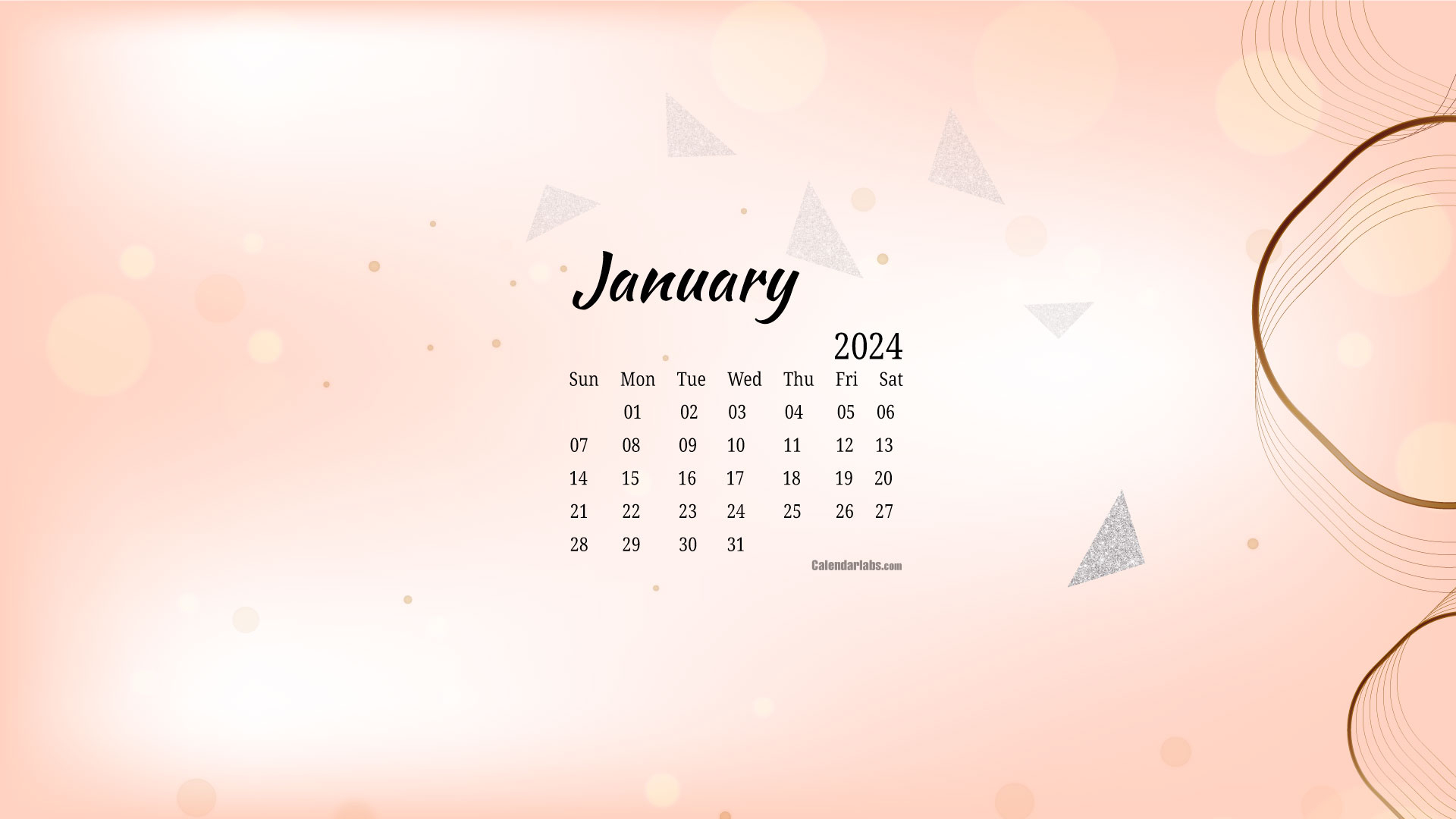 January 2024 Desktop Wallpaper Calendar - Calendarlabs | Template Calendar Labs 2024