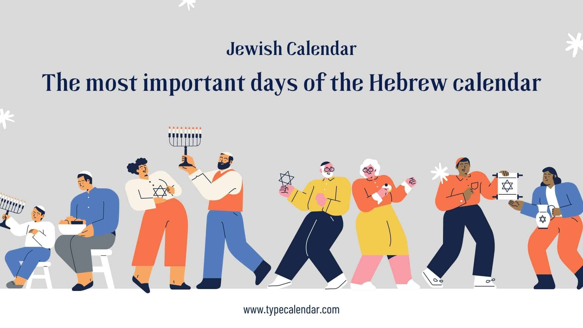 Jewish Holidays 2024 Calendar, Printable Hebrew Calendar | Hebrew Calendar 2024 Printable