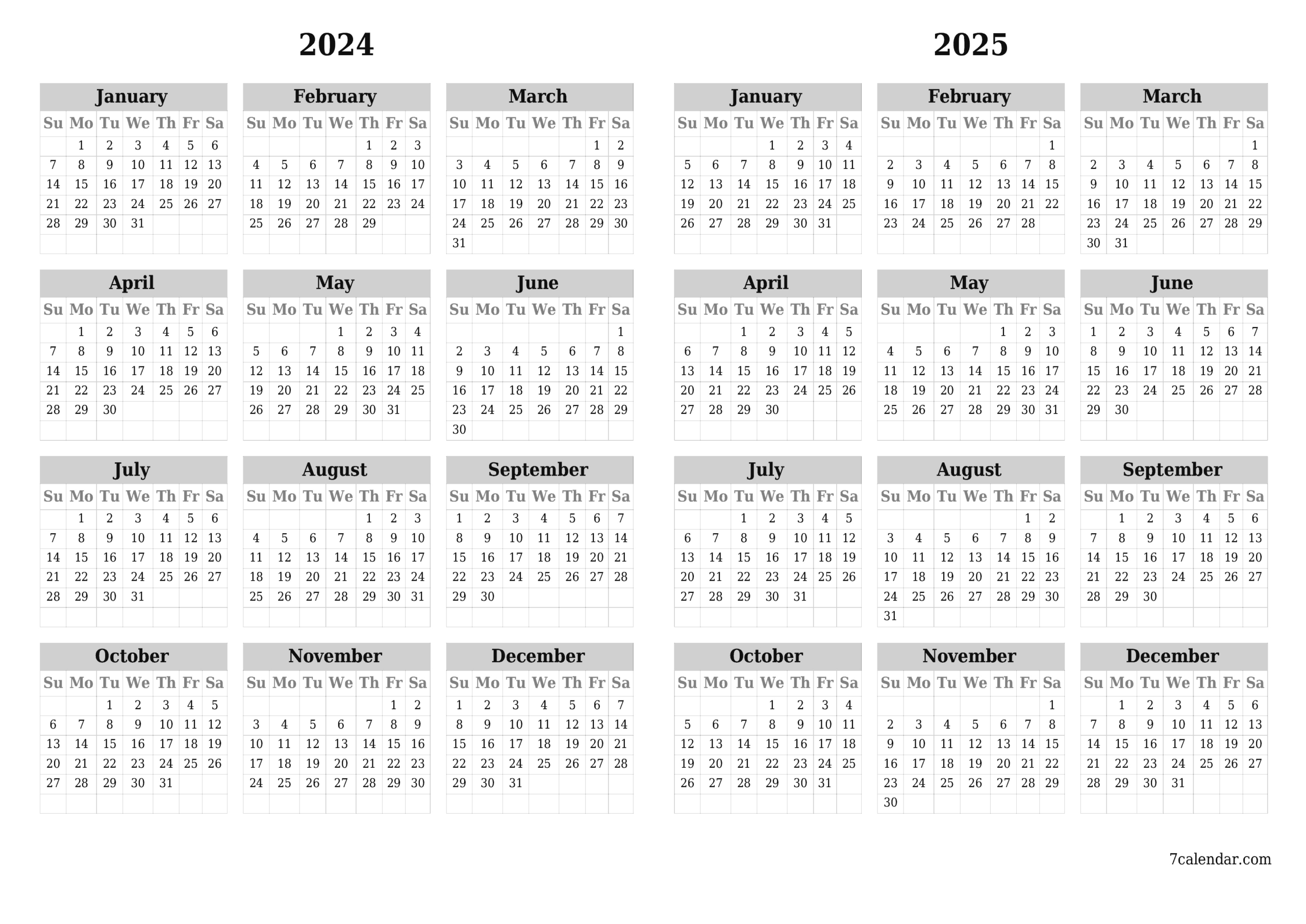 June 2024 Free Printable Calendar And Planner, Pdf And Png | August 2023 To July 2024 Calendar Printable