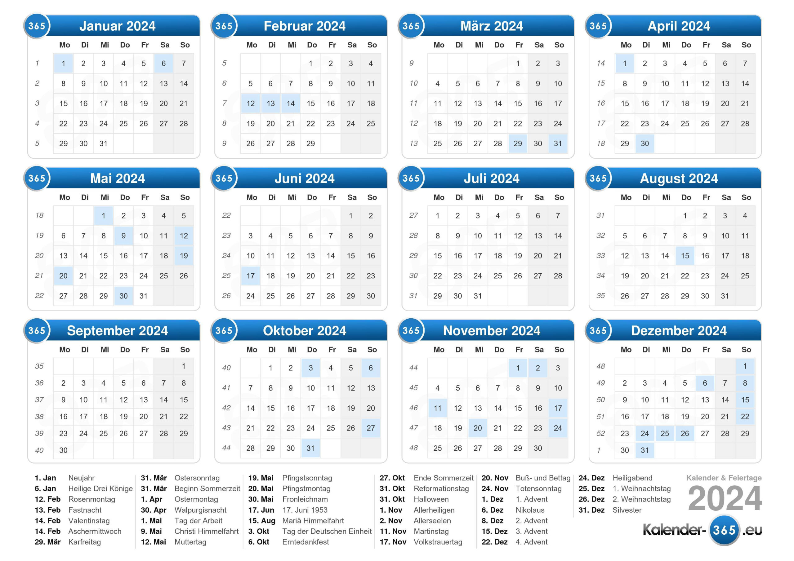 Kalender 2024 | Kalender 2024