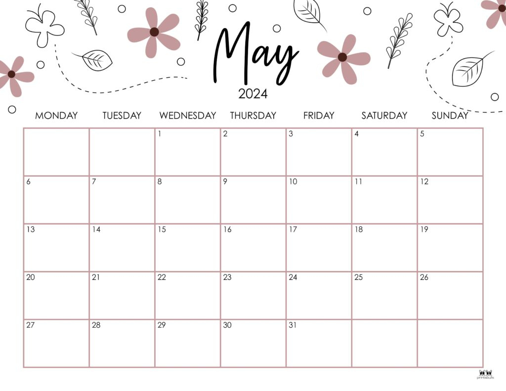 May 2024 Calendars - 50 Free Printables | Printabulls | Calendar 2024 Printable May