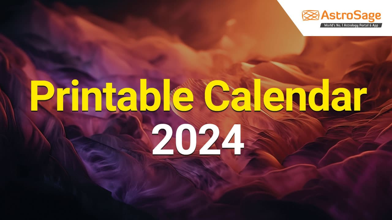 Printable Calendar 2024 - Astrosage Provides It For Free! | Printable Calendar 2024 Mauritius
