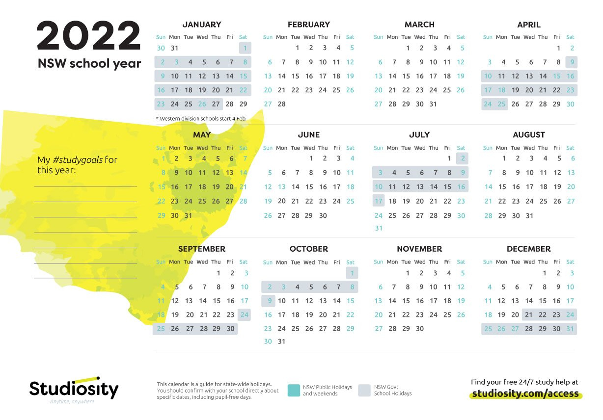 School Terms And Public Holiday Dates For Nsw In 2023, 2024 | Nsw School Holidays 2024 Calendar Printable