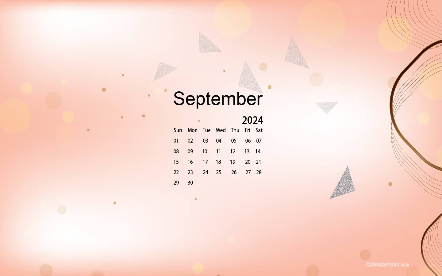 September 2024 Desktop Wallpaper Calendar - Calendarlabs | Printable Calendar 2024 Calendar Labs