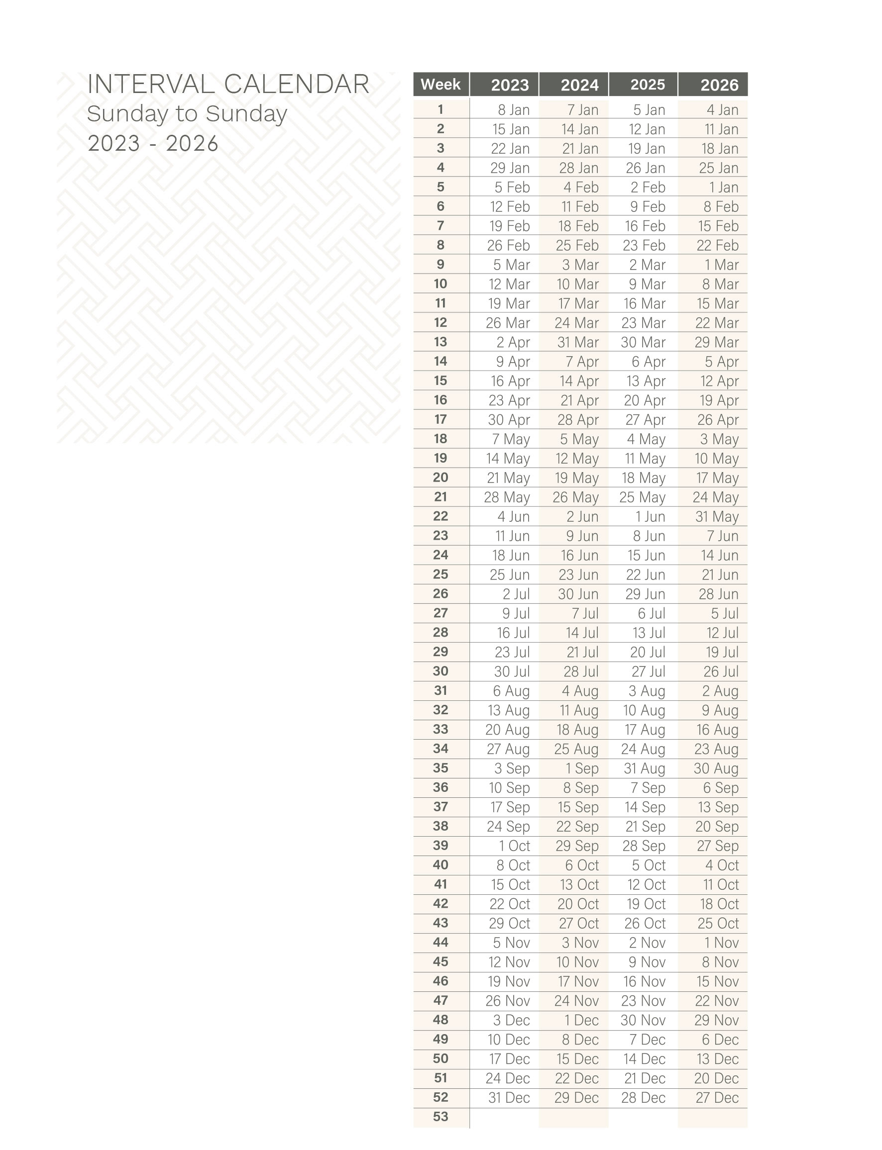 Rci Weeks Calendar 2025 To 2026 Lok - Trude Hortense