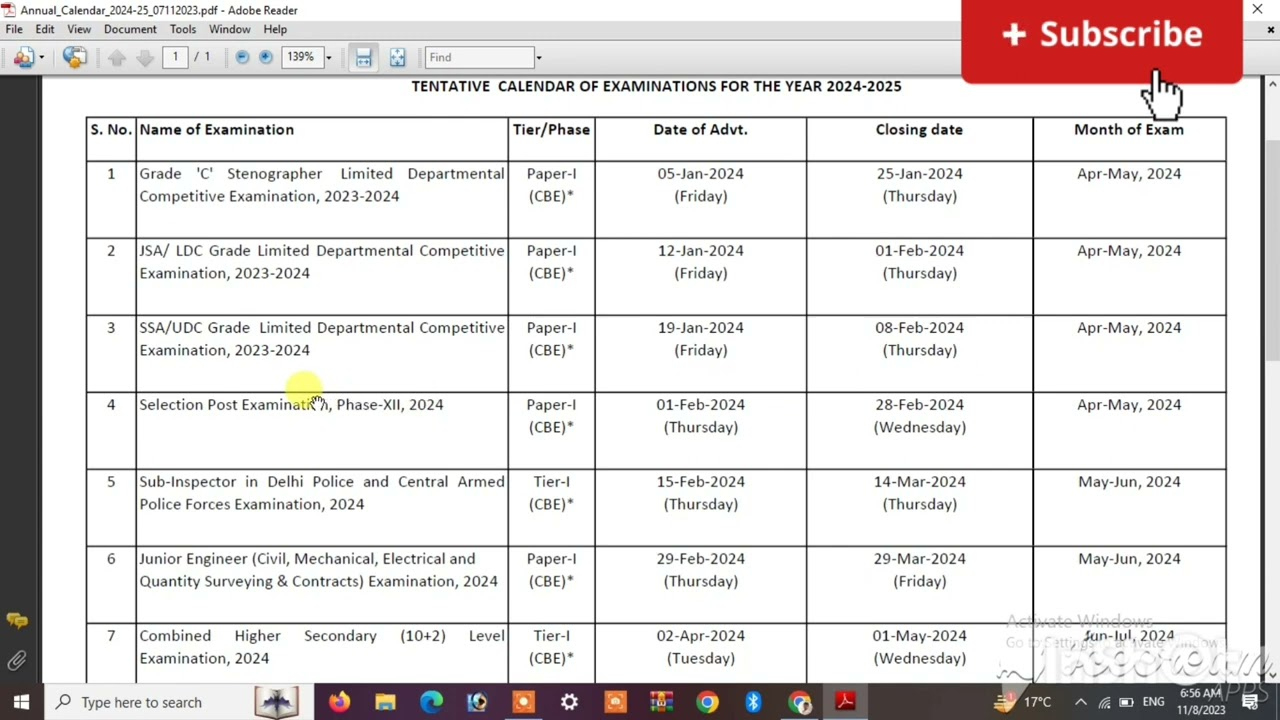 #Ssc #Exam #Calendar📅 2024, के लिए #Ssc ने नया कैलेंडर जारी किया है, इसमें  लाखों की भर्तियां #Ssc | Printable Calendar 2024 Bihar Sarkar