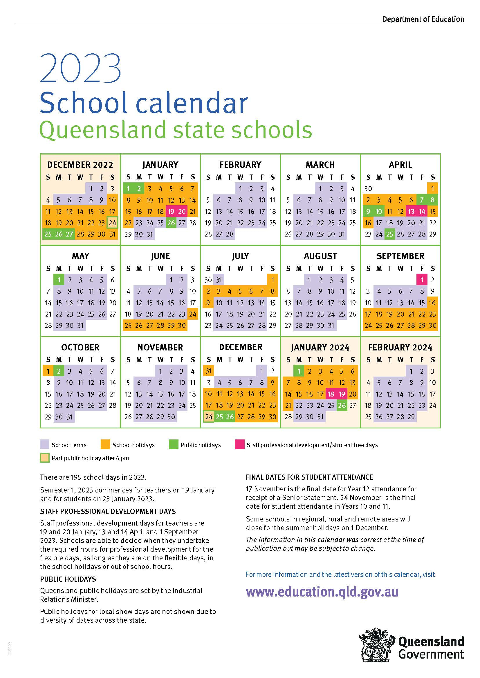 Term Dates | Ed Qld 2024 Calendar Printable