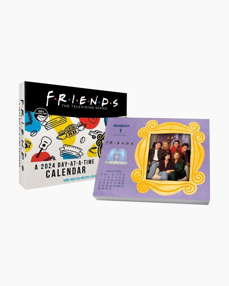 Trends International 2024 Friends Day-At-A-Time Box Calendar | The | 2024 Same Calendar Year As