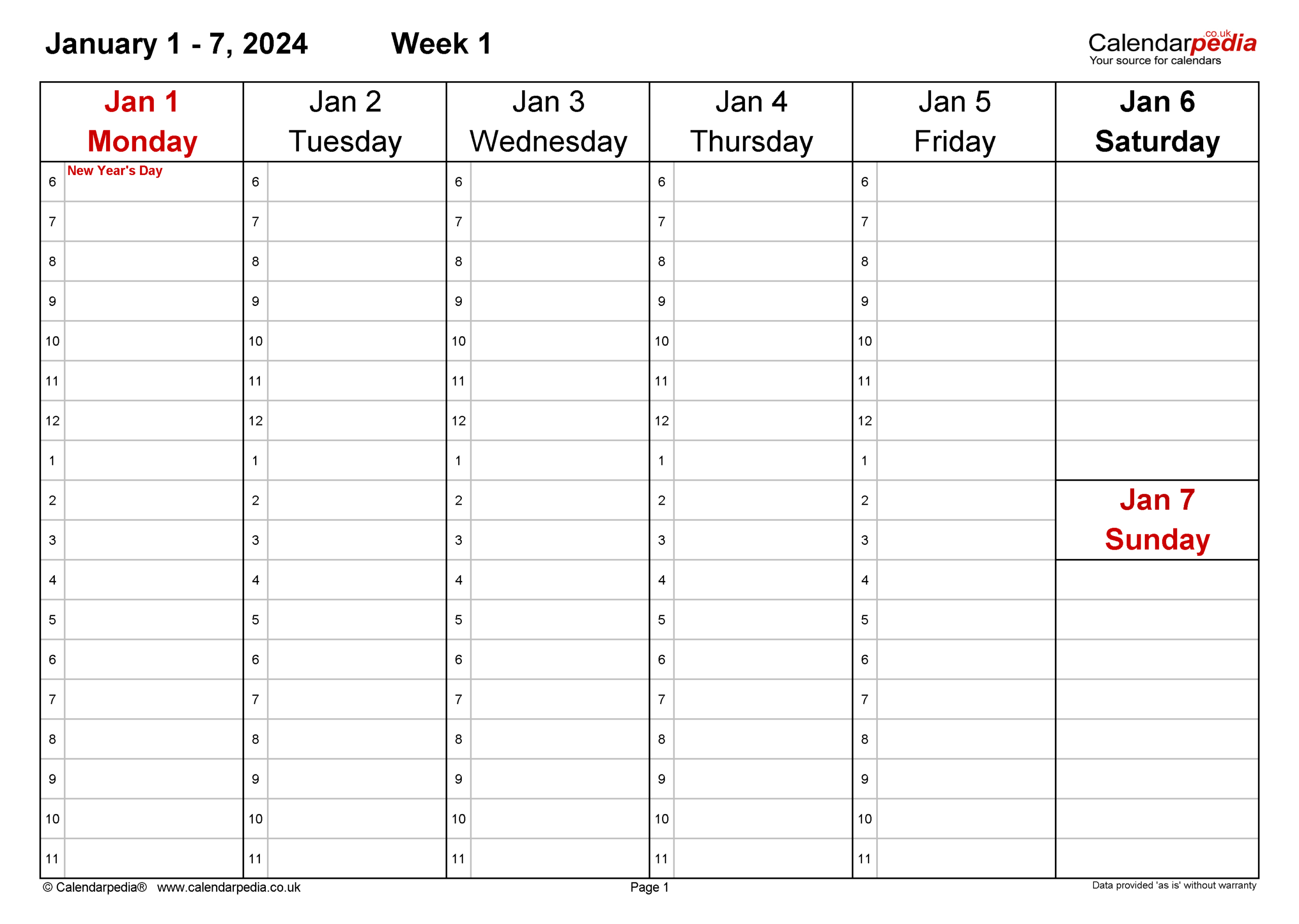 Weekly Calendar 2024 Uk - Free Printable Templates For Pdf | Timeanddate Printable Calendar 2024