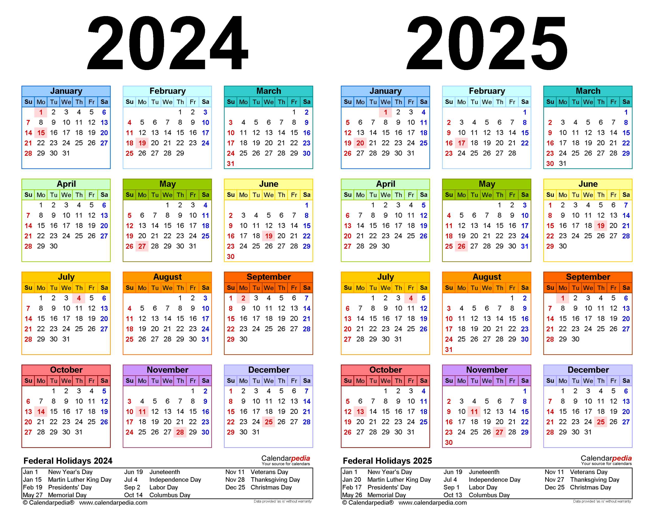 2024-2025 Two Year Calendar - Free Printable Excel Templates | July 2024 to June 2025 Calendar Excel