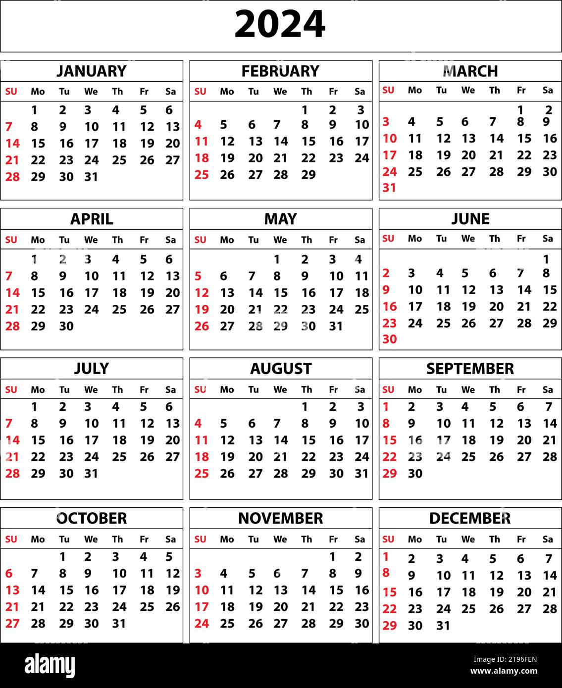 2024 Calendar Set. Color Vector Pocket Calendar Design. The Week | 2024 April May June Calendar