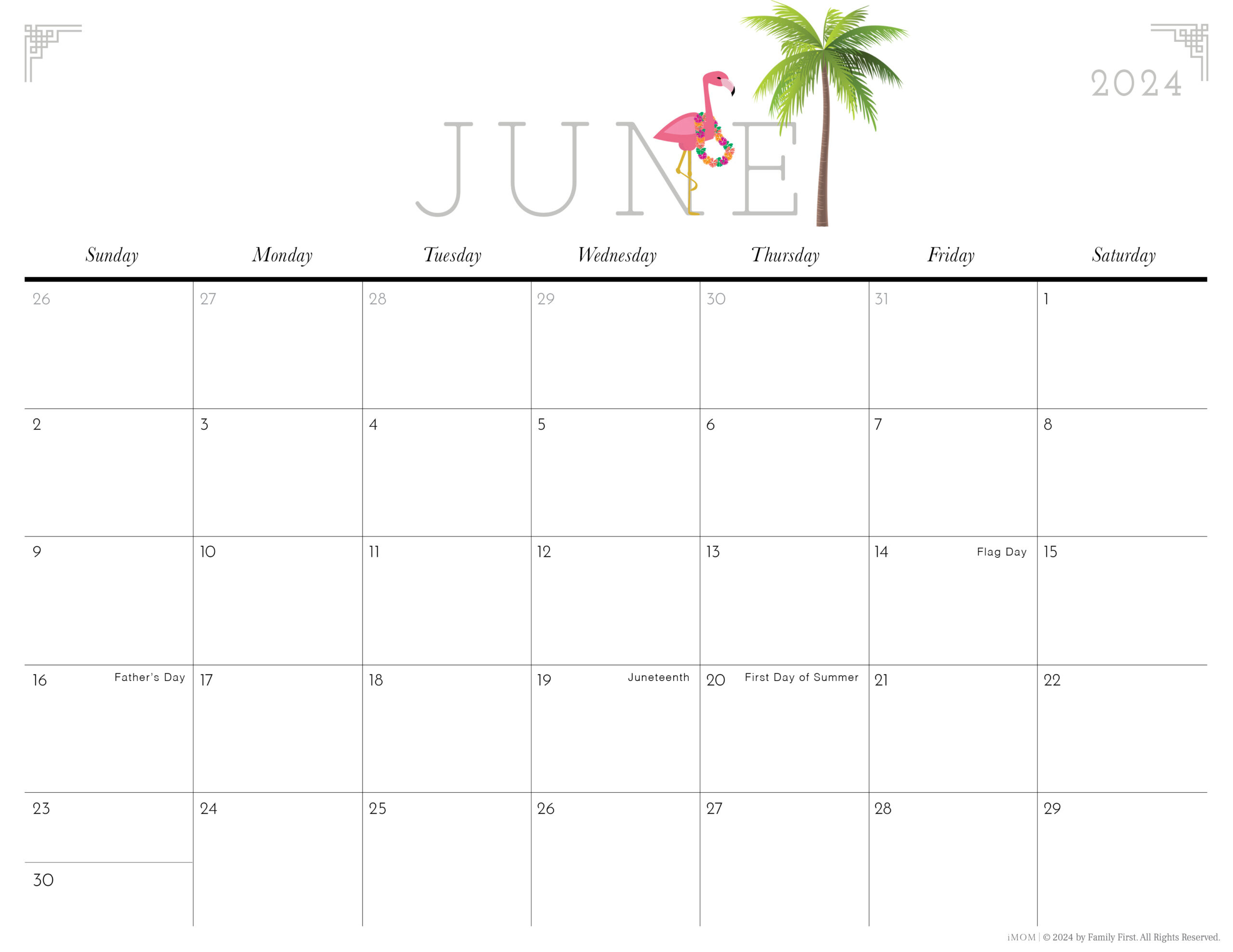 2024 Cute Printable Calendars For Moms - Imom | Cute June 2024 Printable Calendar