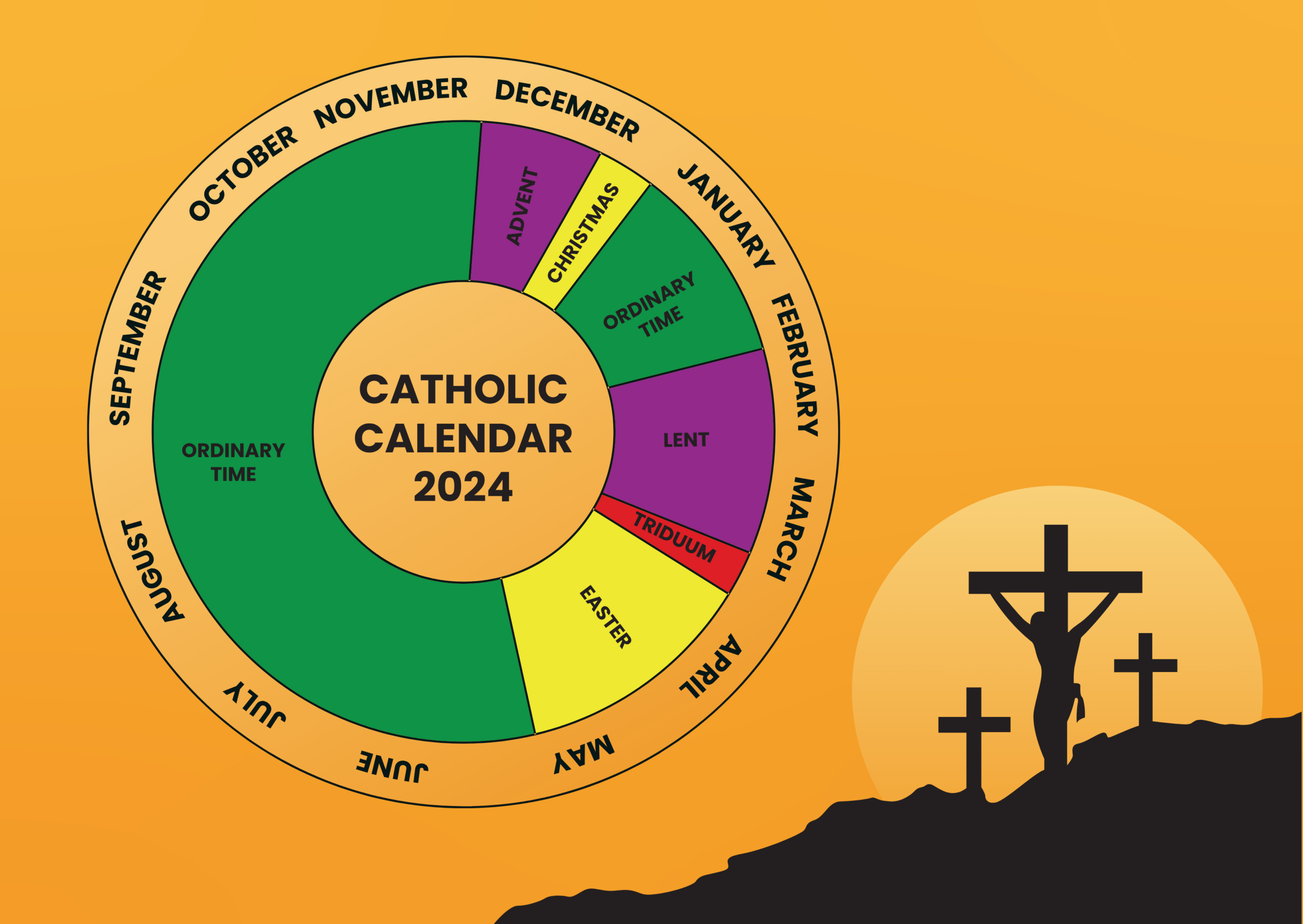 Catholic Calendar 2024 Template - Edit Online &amp;amp; Download Example | Catholic Calendar For June 2024