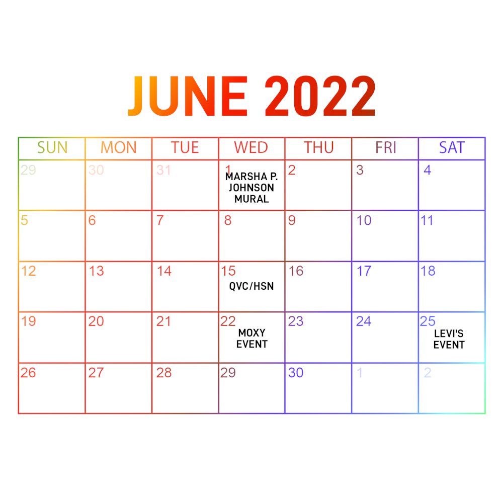 Check Out The Stencil1 Calendar Of Events For Pride Month! | Stencil 1 | June Lgbt Pride Month Calendar