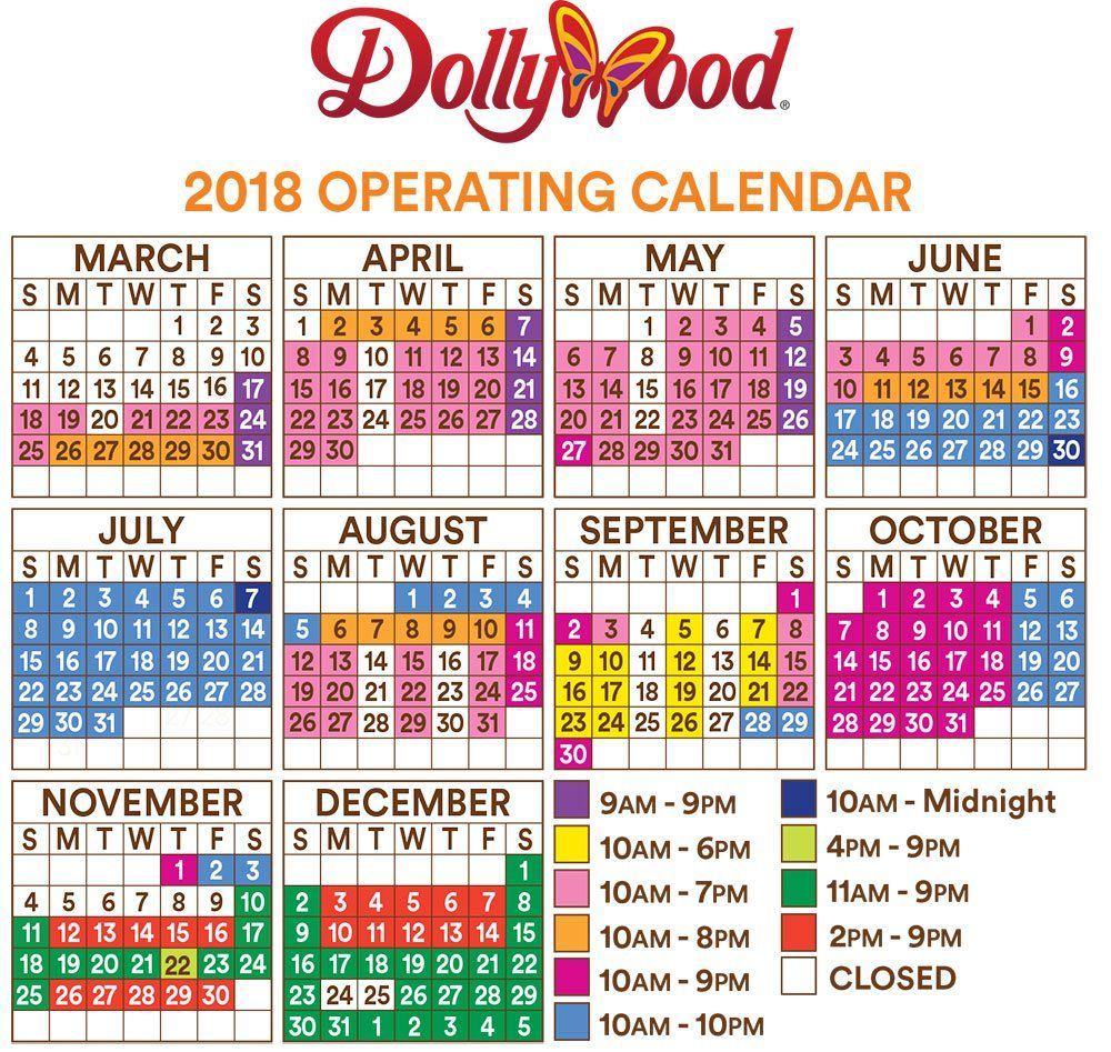 Dollywood Busy Calendar | Dollywood Crowd Calendar June 2024