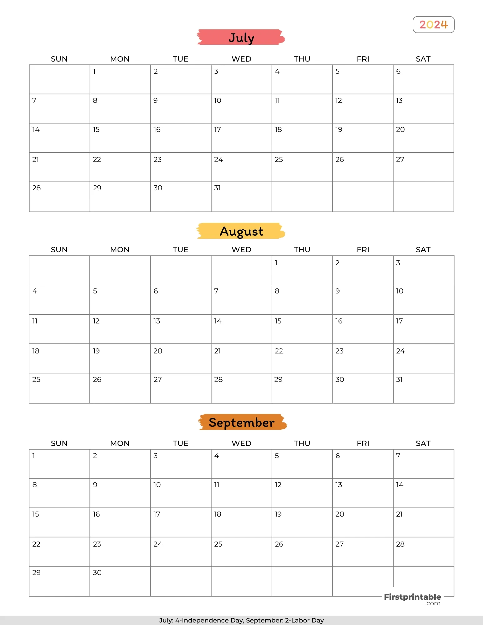 Free 3 Month Calendars 2024 | 3 Month Calendar 2024 May June July