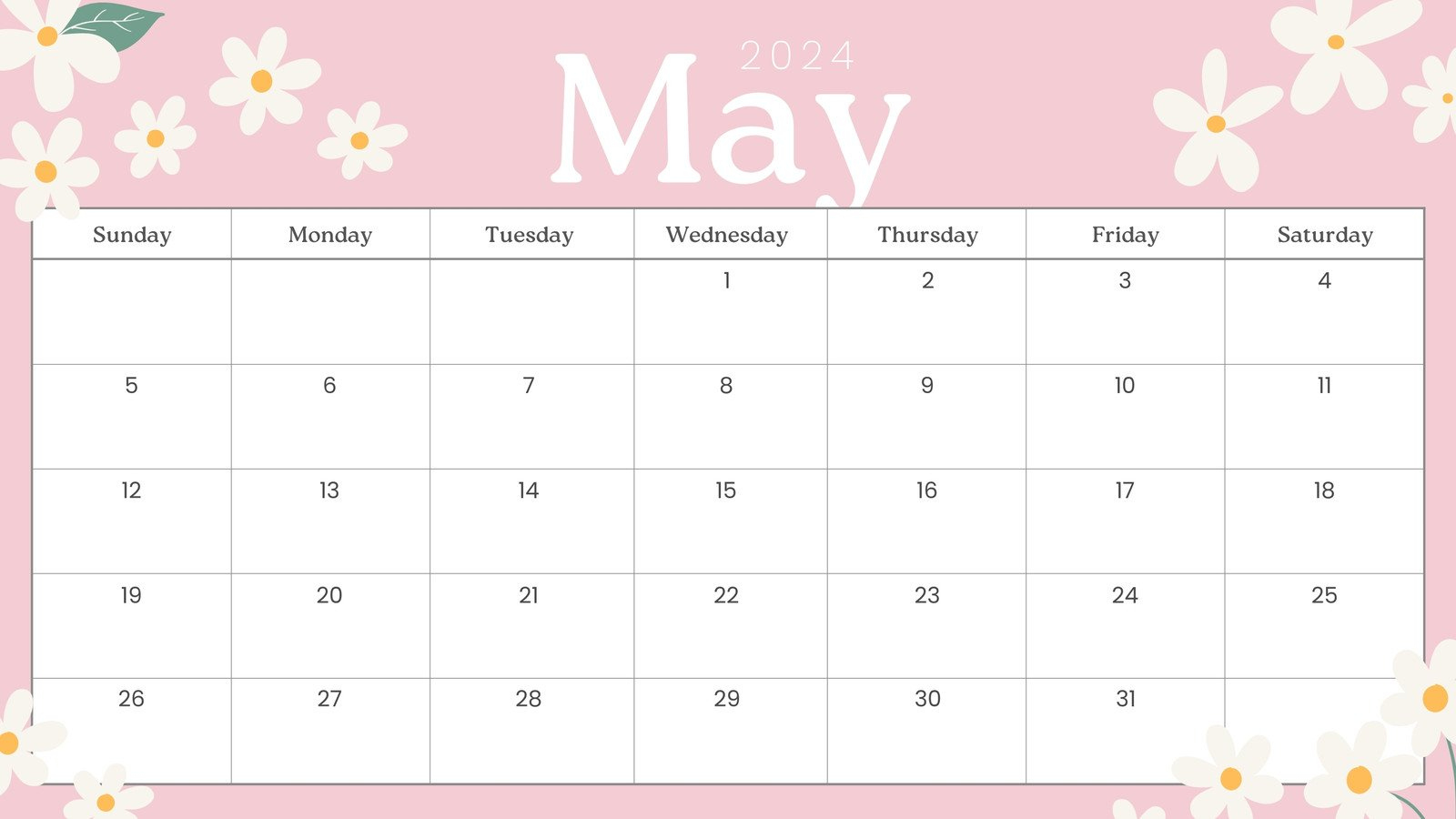 Free To Edit And Print May 2024 Calendar Templates | Canva | Editable May And June 2024 Calendar