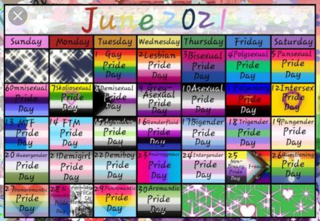 Happy Pride Month! Today Is Our Day! : R/Omnisexual | June Pride Month 2024 Calendar