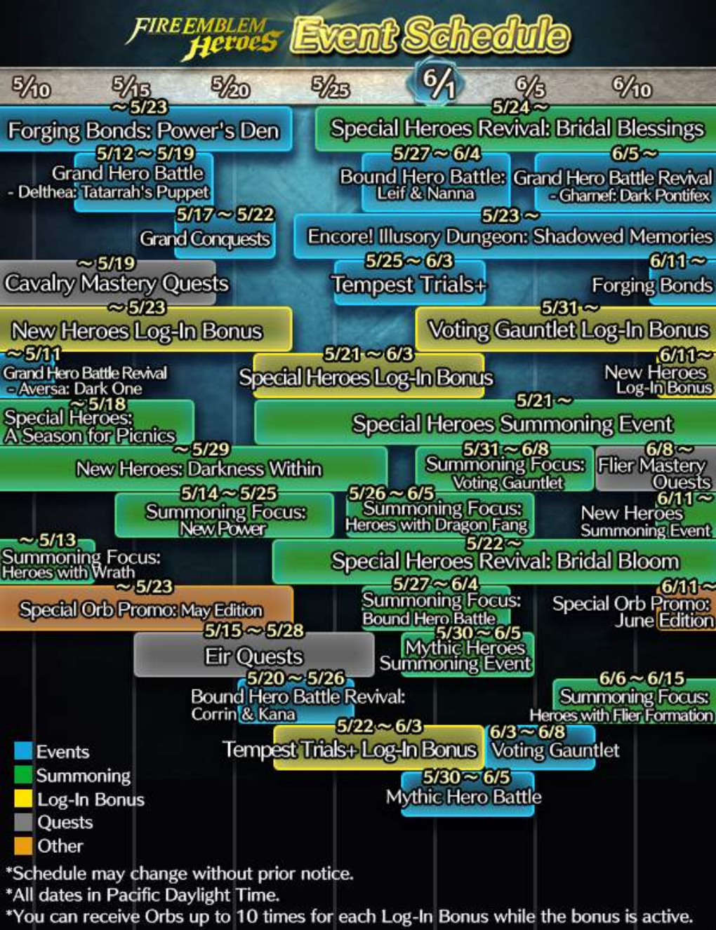 Heroes: New Event Calendar For May &amp;amp; June! - Serenes Forest | Fire Emblem Heroes June Calendar